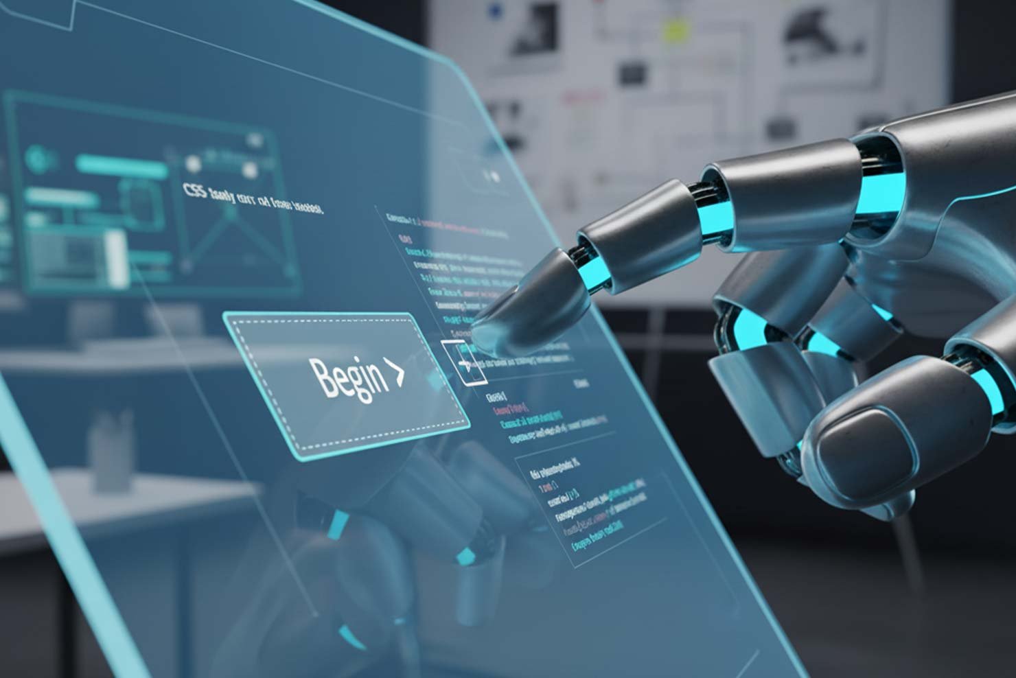 An abstract image representing AI-powered prototyping