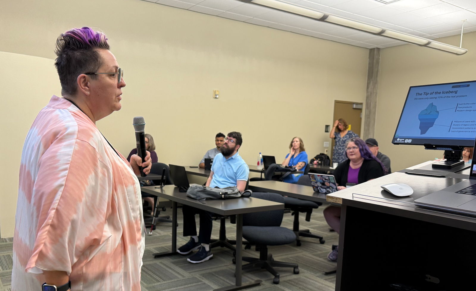 Georgette speaking at AccessU 2025