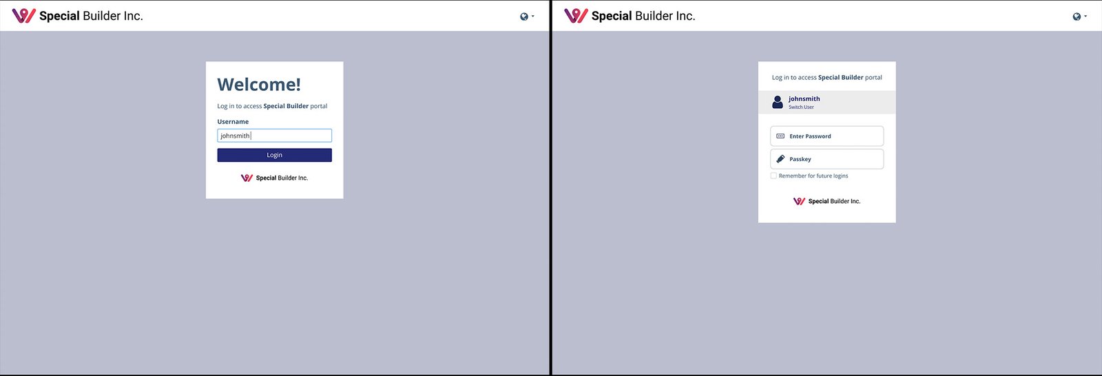 Comparison of Flow A and Flow B wireframes