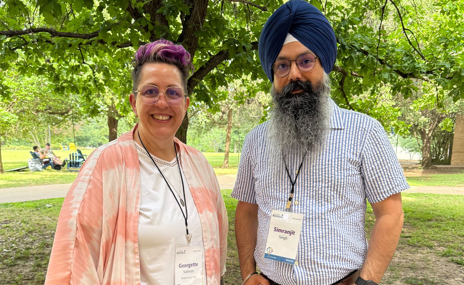Simran and Georgette at AccessU 2025